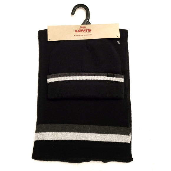 Black Levi's Scarves and Beanni set - Picture 1 of 6